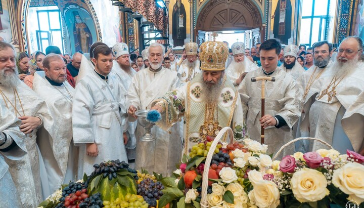 Предстоятель возглавил празднование Преображения Господня в киевской Лавре