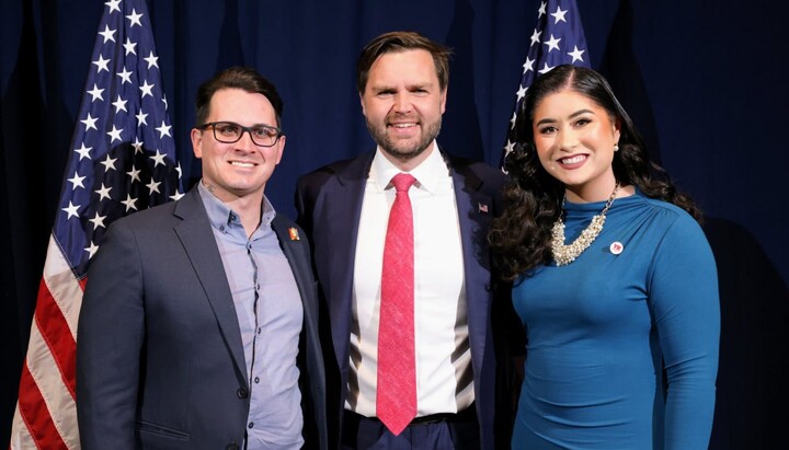 Senator J.D. Vance and politician C. Whiteford. Photo: X