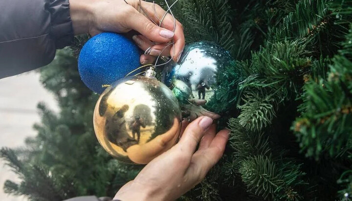 Рождественские украшения. Фото: Виталий Кличко