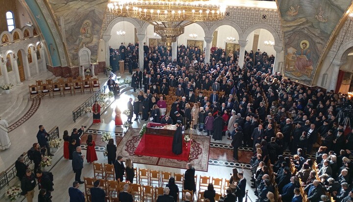 Funeral service of Archbishop Anastasios in Tirana. Photo: UOJ