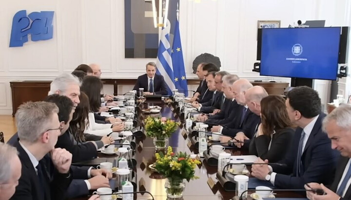 Meeting of the Greek government. Photo: orthodoxianewsagency.gr