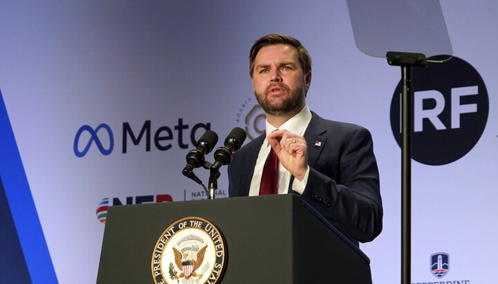 Vice President JD Vance speaking at the International Religious Freedom Summit in Washington D.C. on Feb. 5, 2025. Photo: Christian Daily International