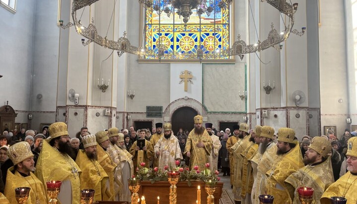 Divine service at the Church of All Saints of Chernihiv. Photo: Chernihiv Eparchy