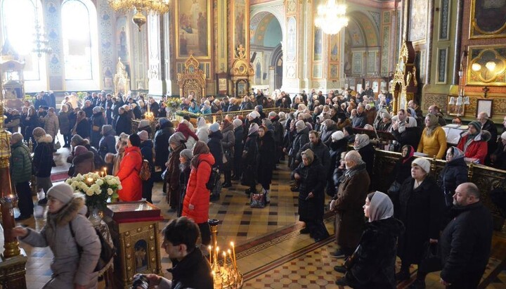 Богослужіння у Харкові. Фото: скріншот instagram Харківської єпархії