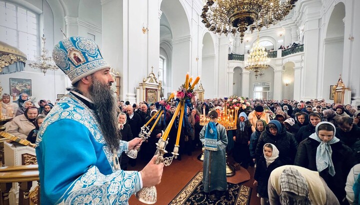 Liturgie im Dreifaltigkeitskloster Brailov am 19. März 2025. Foto: Diözese Winnyzja