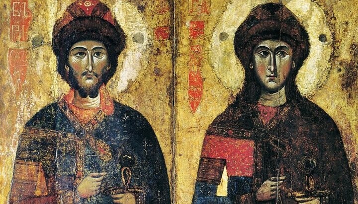 Εικόνα από τη Μονή Σάββο-Βίσερσκι, 13ος-αρχές 14ος αι.. Απόσπασμα. Εθνικό Μουσείο Ρωσικής Τέχνης του Κιέβου. Φωτογραφία: wikimedia.org