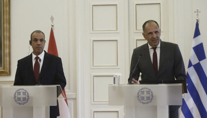 Главы МИД Египта и Греции. Фото: orthodoxianewsagency