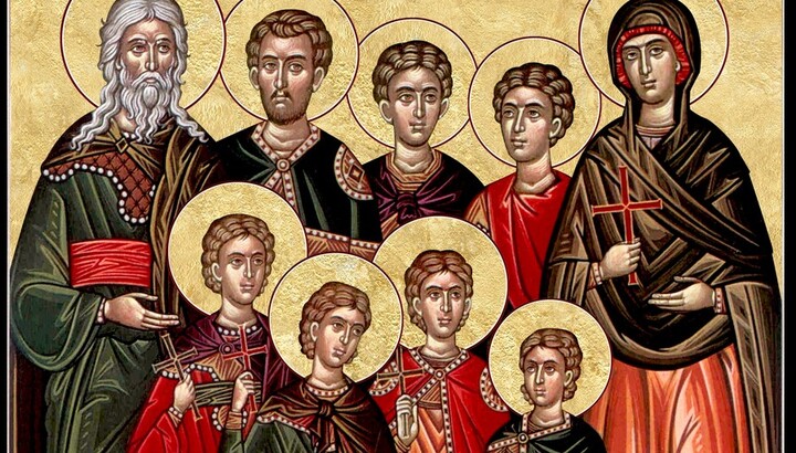 Icoana Sfinâilor mucenici Macabei. Fotografie: surse deschise