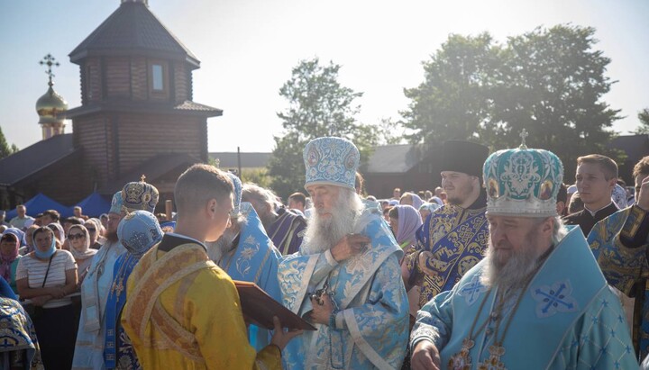Slujba divină de sărbătoarea arătării Maicii Domnului în Valea lui Iosafat (Valea Crucilor). Fotografie: Eparhia de Hmelnițk