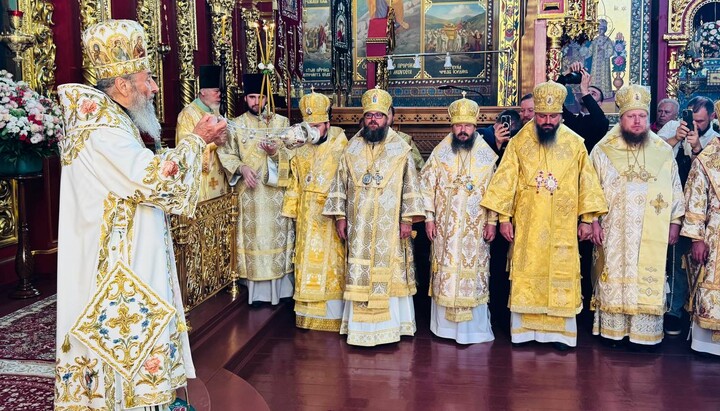 Sluzba Privegherii  în Feofania pe 16 august 2025. Fotografie: canalul TG al mănăstirii Zecimii