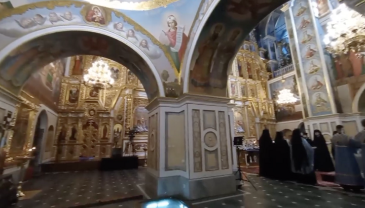 Vigil of the OCU in the Lavra on the Feast of the Transfiguration. Photo: Fortress Lavra Telegram channel 