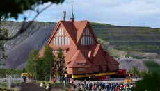 In Sweden, an entire church moved several kilometers away
