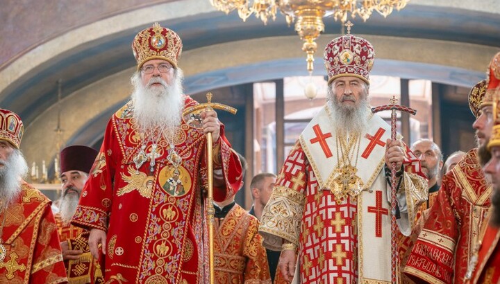 Μακαριώτατος Τύχων, Αρχιεπίσκοπος Ουάσινγκτον, Μητροπολίτης πάσης Αμερικής και Καναδά και Μακαριώτατος Μητροπολίτης Ονούφριος. Φωτογραφία: УПЦ