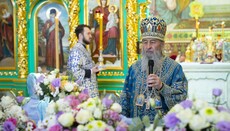 His Beatitude Onuphry leads Liturgy in Kyiv Caves Lavra on Dormition Feast