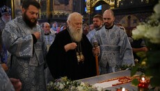 Після слів ПЦУ про «очевидне погіршення здоров'я» Філарет відслужив Успіння