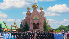 Предстоятель возглавил Литургию в Голосеевском монастыре Киева