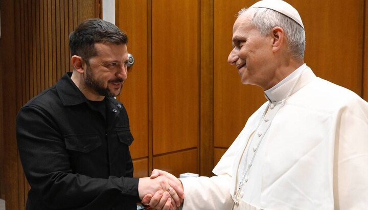 Zelensky and Pope Leo. Photo: OP website