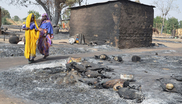 Последствия нападений боевиков «Боко Харам» на христианскую деревню в Нигерии. Фото: Associated Press