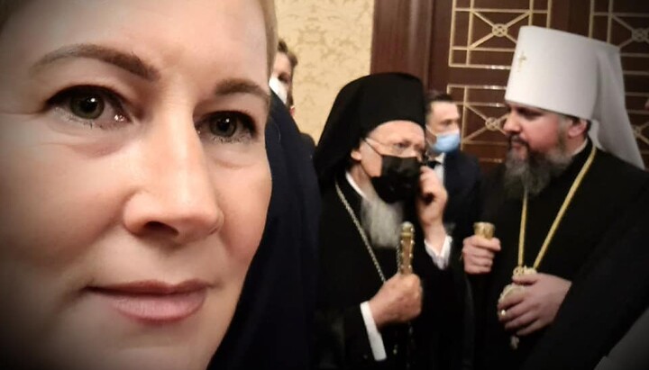 Селфі Титаренко з Патріархом Варфоломієм і Думенком. Фото: Фейсбук Титаренко