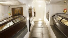 What is happening with the relics of the Venerable Fathers of the Caves?