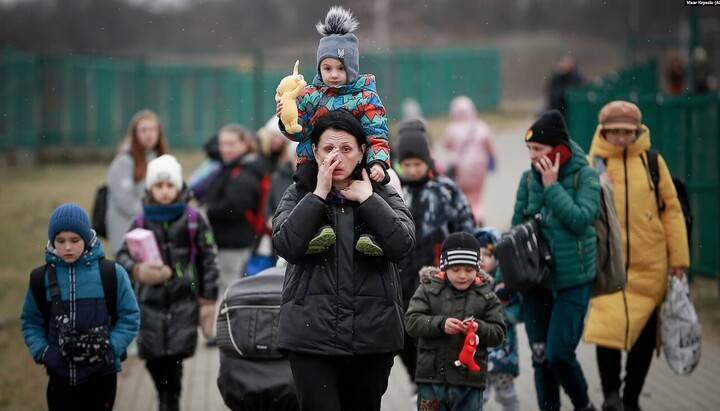 Украинские беженцы в Европе. Фото: LRT