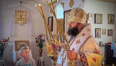 В селе Хоров после захвата храма митрополит Пимен отслужил литургию в хате