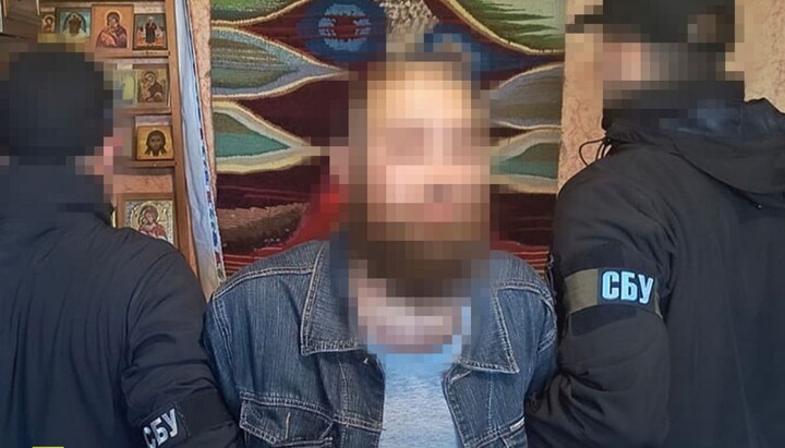 СБУ задержали священника УПЦ. Фото: пресс-служба СБУ