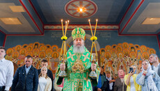 Μακαριώτατος Μητροπολίτης Ονούφριος προεξήρχε της εορτής του ναού στη Χοτόβα