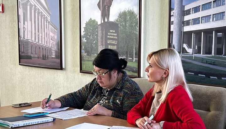 The premises of the Saltivka District Administration in Kharkiv. Photo: t.me/DecolonizationUkraine