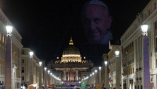 Historic drone show in Vatican projects image of Pope Francis