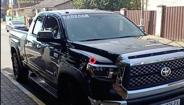 Chaplain's car. Photo: Ruslan Ostapenko