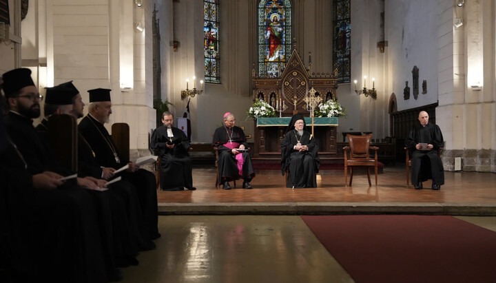 Патриарх Варфоломей и представители других церквей в Латвии. Фото: t.me/pravlatvia