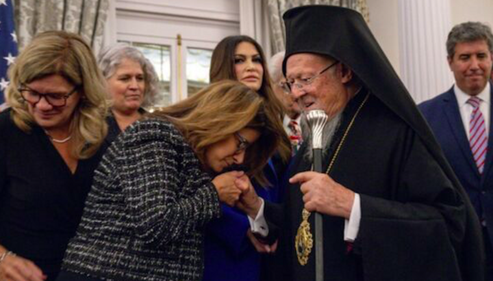 Представники Держдепу на зустрічі з Патріархом Варфоломієм. Фото: Orthodox Times