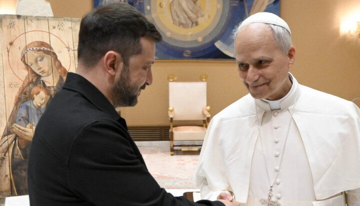 Pope Leo with Zelensky. Photo: Tanjug