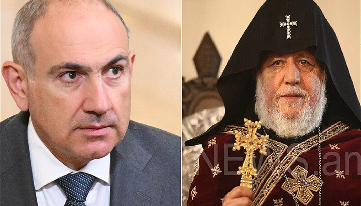 Pashinyan and Karekin II. Photo: 1news.az