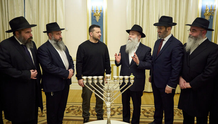 Over 10,000 Hasidim in Uman are participating in a mass prayer on September 22, 2025 Photo: t.me/UJCUkraine