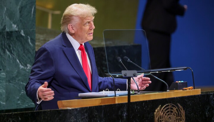 Выступление Трампа в ООН. Фото: сайт ООН