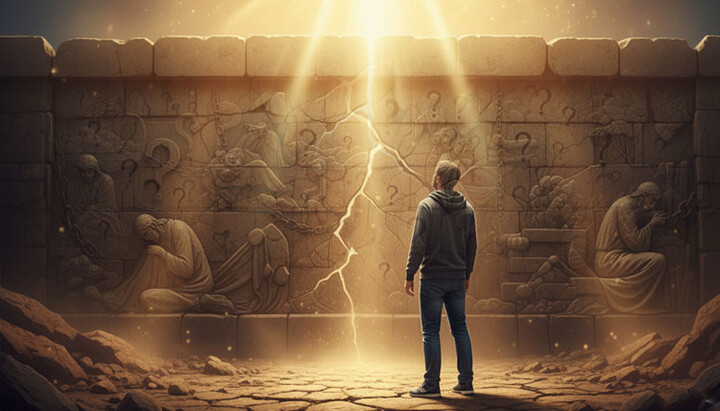 The wall of alienation between God and man is surmountable. Photo: UOJ