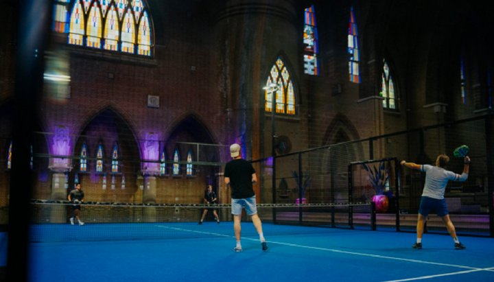 The Church of Saint Joseph was converted into an indoor sports hall. Photo: Sport Knowhow XL