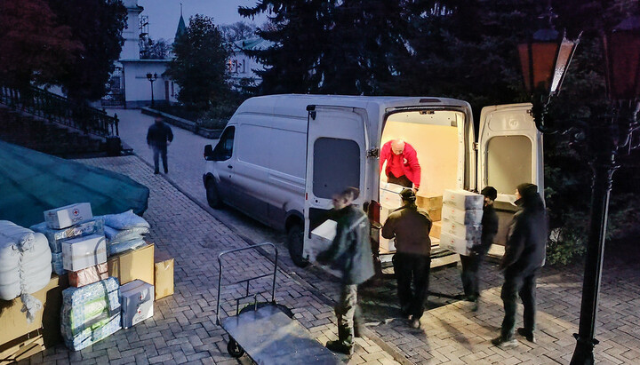 Humanitarian aid from UOC Kharkiv Eparchy delivered to Sviatohirsk Lavra