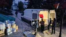 В Святогорскую лавру привезли гуманитарную помощь с Харьковской епархии УПЦ