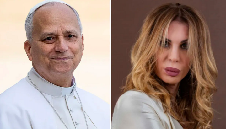 Pope Leo XIV and trans activist Alessia Nobile. Photo: Substack/PinkNews
