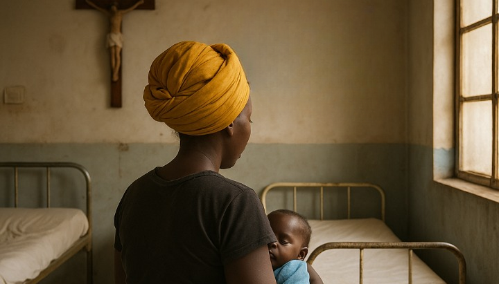 Ілюстративне зображення матері, що годує, в госпіталі в Конго. Фото: відкриті джерела