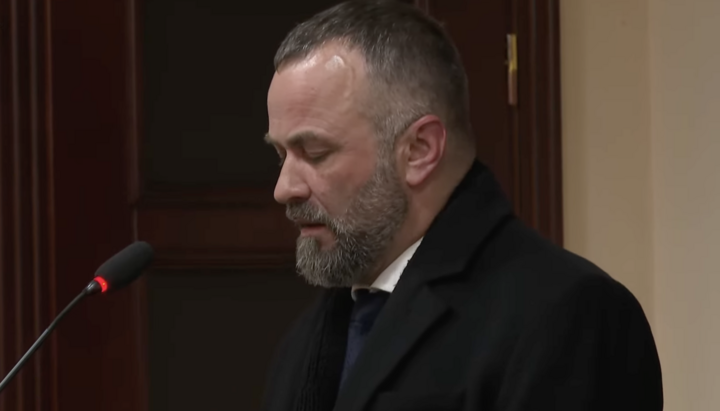 Phanar’s Exarch in court. Photo: Suspilne