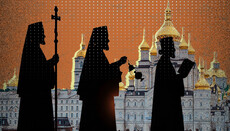 What are the priests in Pochaiv talking about?