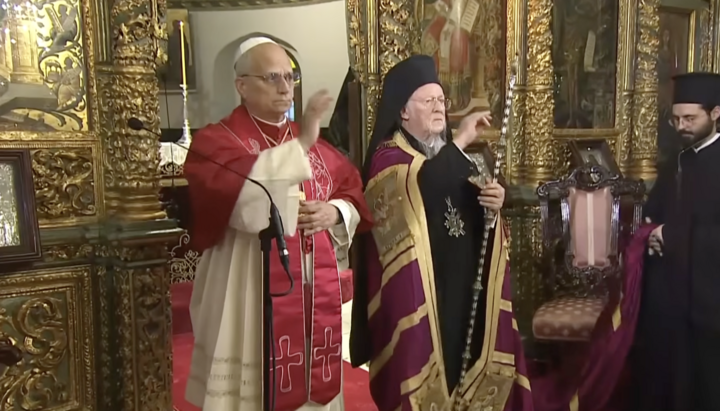 Pope Leo commemorated before Patriarch Bartholomew during moleben at Phanar