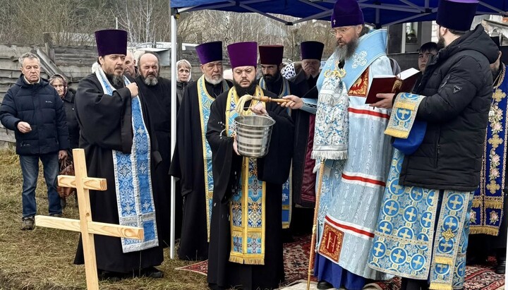 Construction of new UOC church launched in Kharytonivka, Zhytomyr region