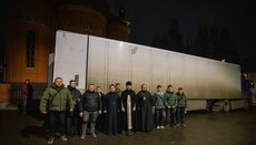 Хмельницкая епархия отправила 20 тонн продуктов Киевским духовным школам