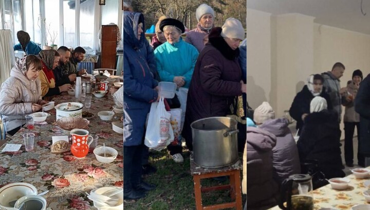 Благотворительные трапезы для прихожан и всех нуждающихся в храмах и монастырях Полтавской епархии УПЦ. Фото: пресс-служба Полтавской епархии