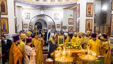 Στο Χμελνίτσκι από το Ποτσάεβ έφεραν λειψανοθήκη με τα λείψανα των οσίων Ιώβ και Αμφιλοχίου